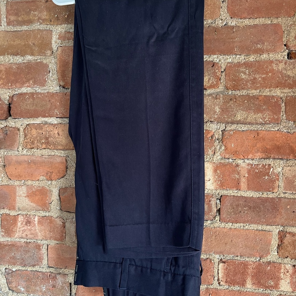 Navy Blue Relaxed Fit Pants